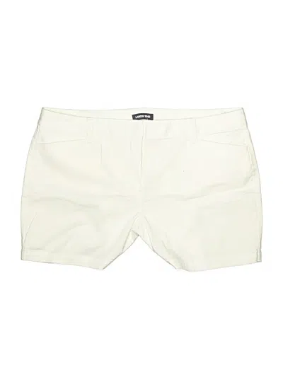 Pre-owned Lands' End Khaki Shorts In White