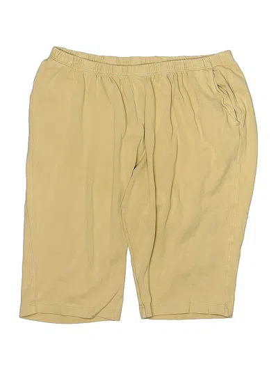 Pre-owned Lands' End Khaki Shorts In Yellow