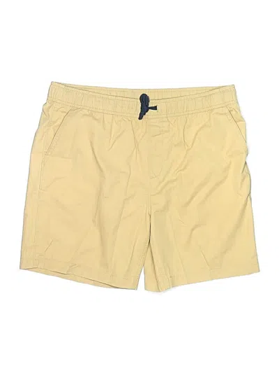 Pre-owned Lands' End Kids'  Khaki Shorts In Yellow