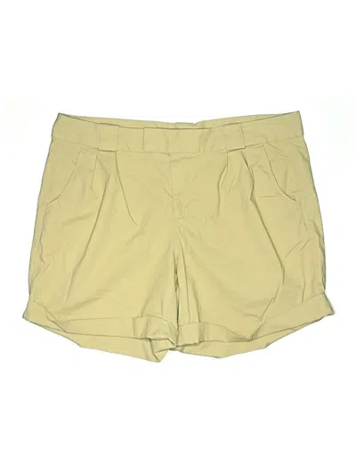 Pre-owned Lands' End Khaki Shorts In Yellow
