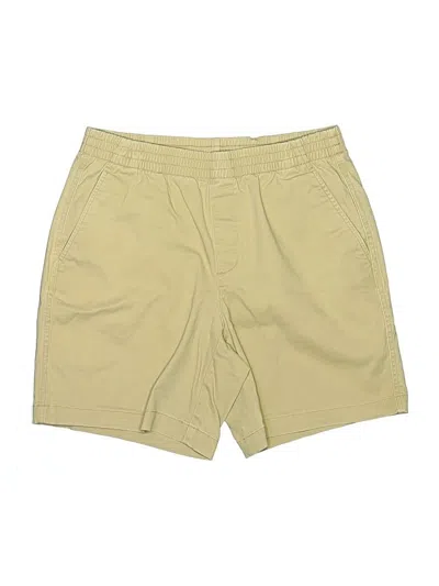 Pre-owned Lands' End Khaki Shorts In Yellow