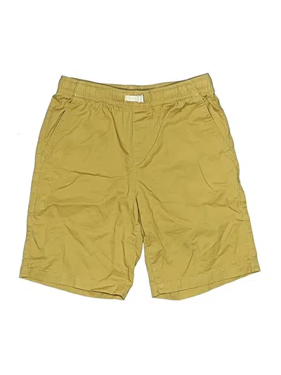 Pre-owned Lands' End Kids'  Khaki Shorts In Yellow