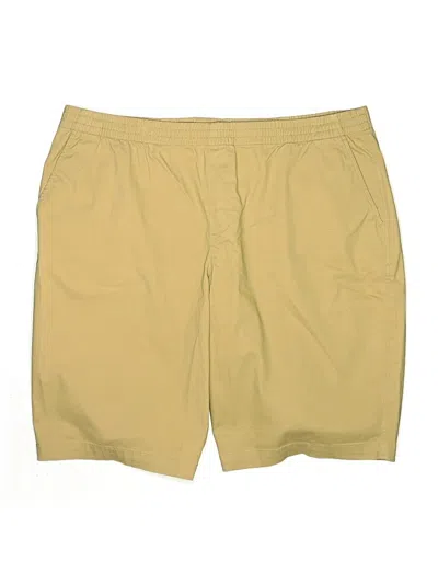 Pre-owned Lands' End Khaki Shorts In Yellow