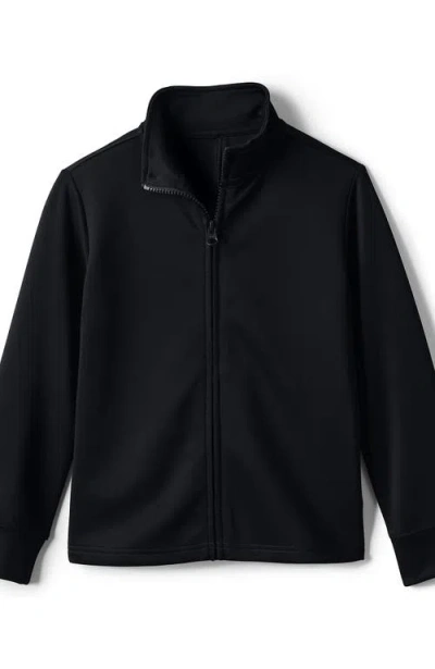 Lands' End Kids Active Performance Full Zip Jacket In Black
