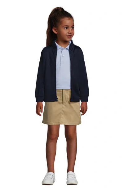 Lands' End Kids Active Performance Full Zip Jacket In Blue