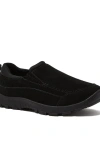 Lands' End Kids All Weather Suede Leather Slip On Moc Shoes In Multi
