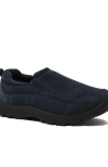 Lands' End Kids All Weather Suede Leather Slip On Moc Shoes In Yellow