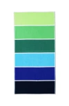 Lands' End Kids Cabana Stripe Beach Towel In Lime Jade Multi Stripe
