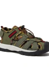 Lands' End Kids Closed Toe Water Sandals In Forest Moss