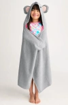 Lands' End Kids Cotton Hooded Towel In Koala