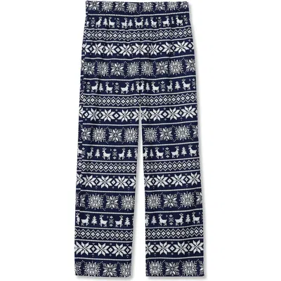 Lands' End Kids Flannel Pajama Pants In Blue