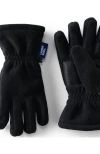 Lands' End Kids Fleece Gloves In Black