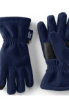 Lands' End Kids Fleece Gloves In Blue