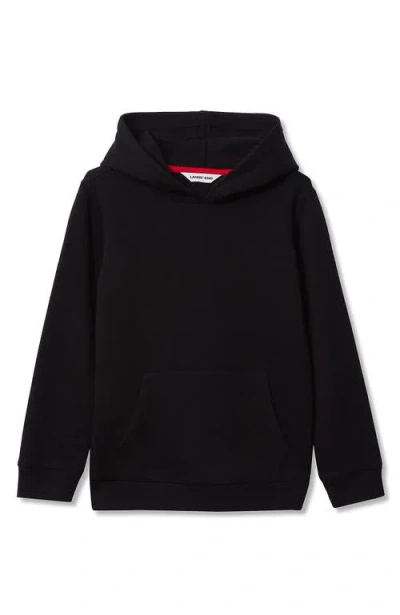 Lands' End Kids Fleece Pullover Hoodie In Black