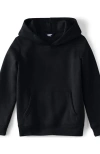 Lands' End Kids Fleece Pullover Hoodie In Black