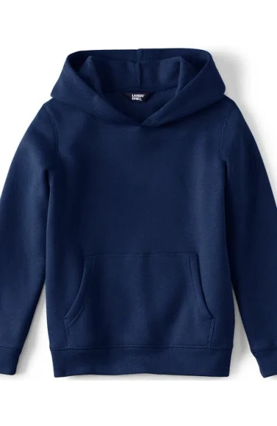 Lands' End Kids Fleece Pullover Hoodie In Deep Sea Navy