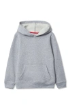 Lands' End Kids Fleece Pullover Hoodie In Gray