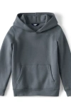 Lands' End Kids Fleece Pullover Hoodie In Gray