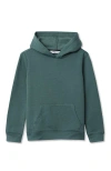 Lands' End Kids Fleece Pullover Hoodie In Green