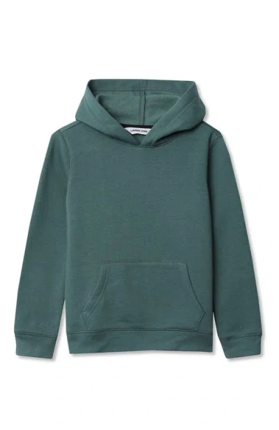 Lands' End Kids Fleece Pullover Hoodie In Green