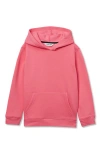 Lands' End Kids Fleece Pullover Hoodie In Pink