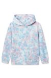 Lands' End Kids Fleece Pullover Hoodie In White