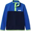 Lands' End Kids Fleece Quarter Zip In Multi