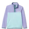 Lands' End Kids Fleece Quarter Zip In Multi