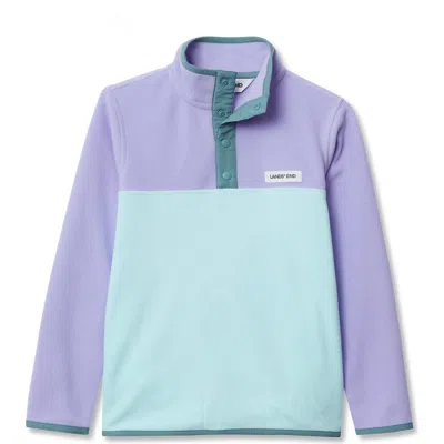 Lands' End Kids Fleece Quarter Zip In Multi