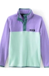 Lands' End Kids Fleece Quarter Zip In Purple