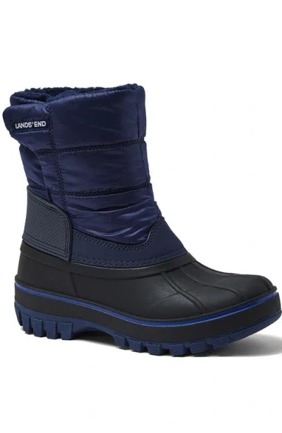 Lands' End Kids Frost Insulated Waterproof Snow Boots In Blue