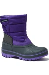 Lands' End Kids Frost Insulated Waterproof Snow Boots In Purple