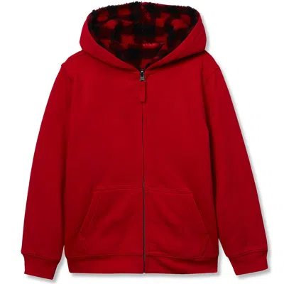 LANDS' END LANDS' END KIDS HIGH PILE LINED ZIP HOODIE