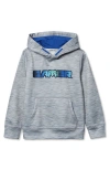 Lands' End Kids Husky Athletic Lightweight Hooded Sweatshirt In Gray