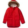 Lands' End Kids Husky Expedition Waterproof Winter Down Parka In Red