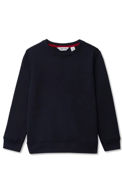 Lands' End Kids Husky Fleece Crewneck Sweatshirt In Blue