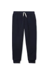 Lands' End Kids Husky High Pile Fleece Lined Jogger Sweatpants In Black