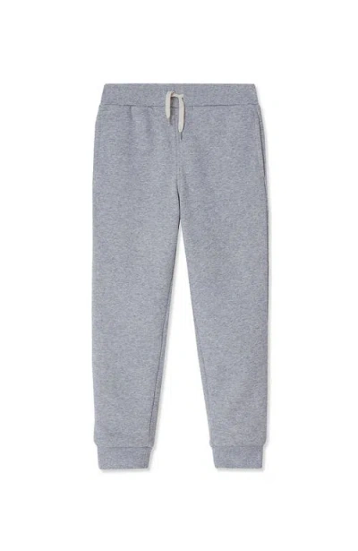 Lands' End Kids Husky High Pile Fleece Lined Jogger Sweatpants In Gray