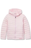Lands' End Kids Thermoplume Packable Hooded Jacket In Pink