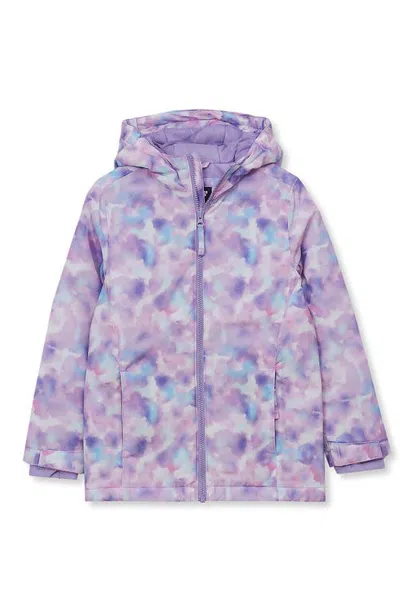 Lands' End Kids Husky Insulated Winter Jacket In Tie Dye/english Lavender