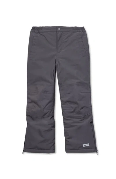 LANDS' END LANDS' END KIDS HUSKY SQUALL WATERPROOF INSULATED IRON KNEE SNOW PANTS