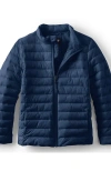 Lands' End Kids Insulated Down Alternative Thermoplume Jacket In Blue