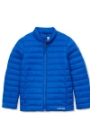 Lands' End Kids Insulated Down Alternative Thermoplume Jacket In Blue
