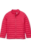 Lands' End Kids Insulated Down Alternative Thermoplume Jacket In Red