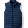 Lands' End Kids Insulated Down Alternative Thermoplume Vest In Blue