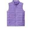 Lands' End Kids Insulated Down Alternative Thermoplume Vest In Purple