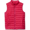 Lands' End Kids Insulated Down Alternative Thermoplume Vest In Red