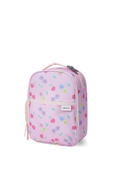 Lands' End Kids Insulated Soft Sided Lunch Box In Pink