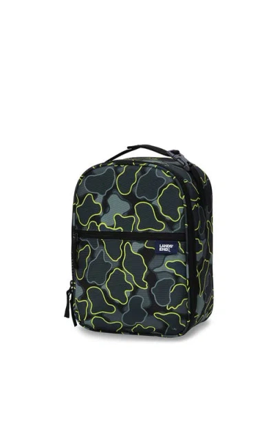 Lands' End Kids Insulated Soft Sided Lunch Box In Gray