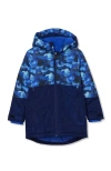 Lands' End Kids Insulated Water Resistant Activity Jacket In Blue